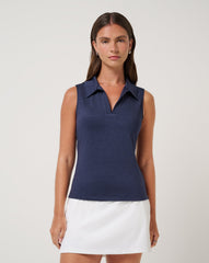 Heather Navy Blazer Travis Mathew