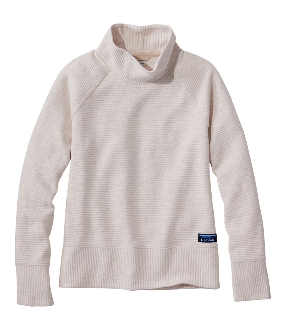 Women's Lakewashed Double-Knit Funnelneck | L.L.Bean
