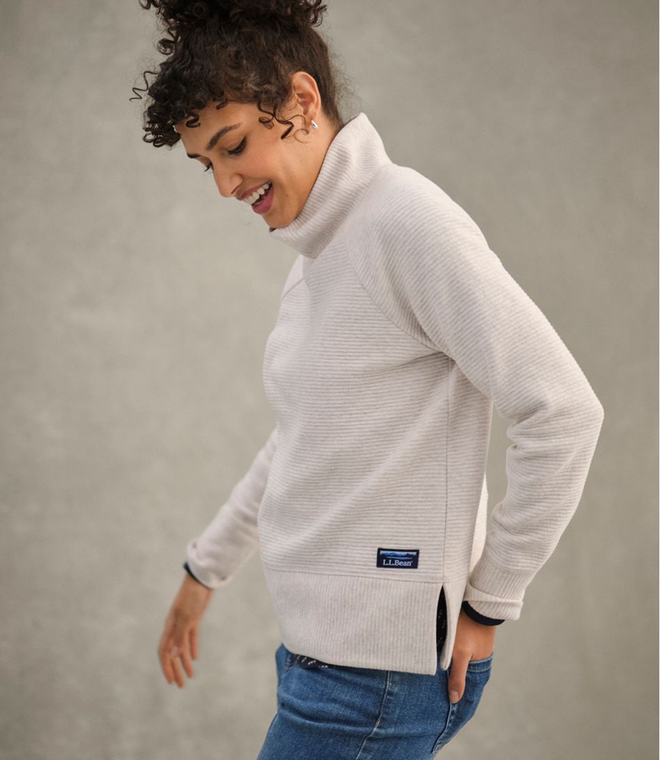 Women's Lakewashed Double-Knit Funnelneck | L.L.Bean