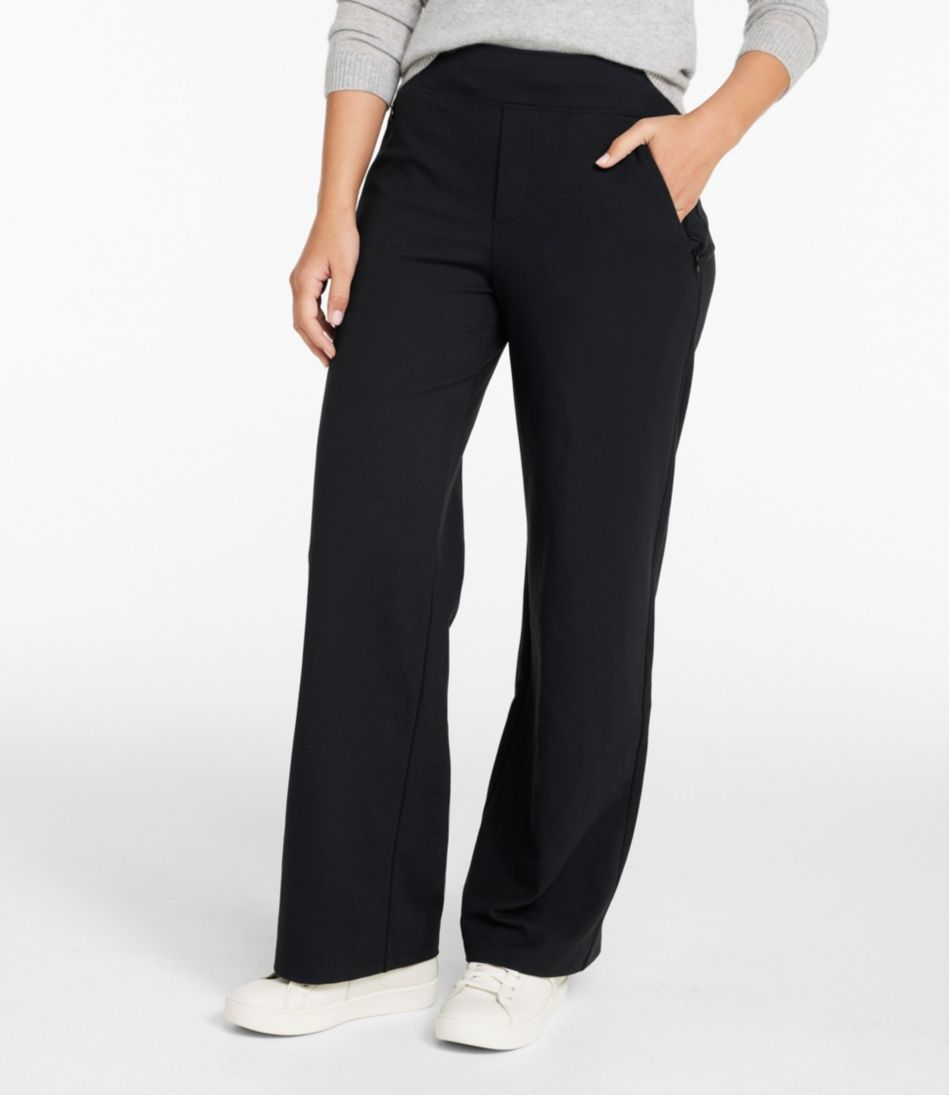 Women's Go-Anywhere Pants, High-Rise Wide-Leg | L.L.Bean