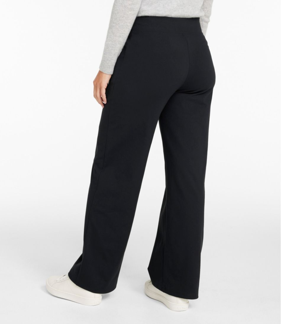 Women's Go-Anywhere Pants, High-Rise Wide-Leg | L.L.Bean
