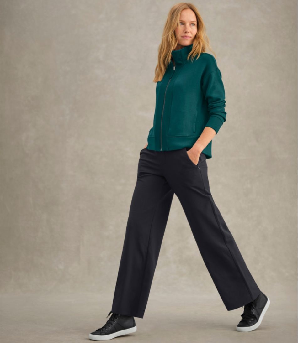 Women's Go-Anywhere Pants, High-Rise Wide-Leg | L.L.Bean