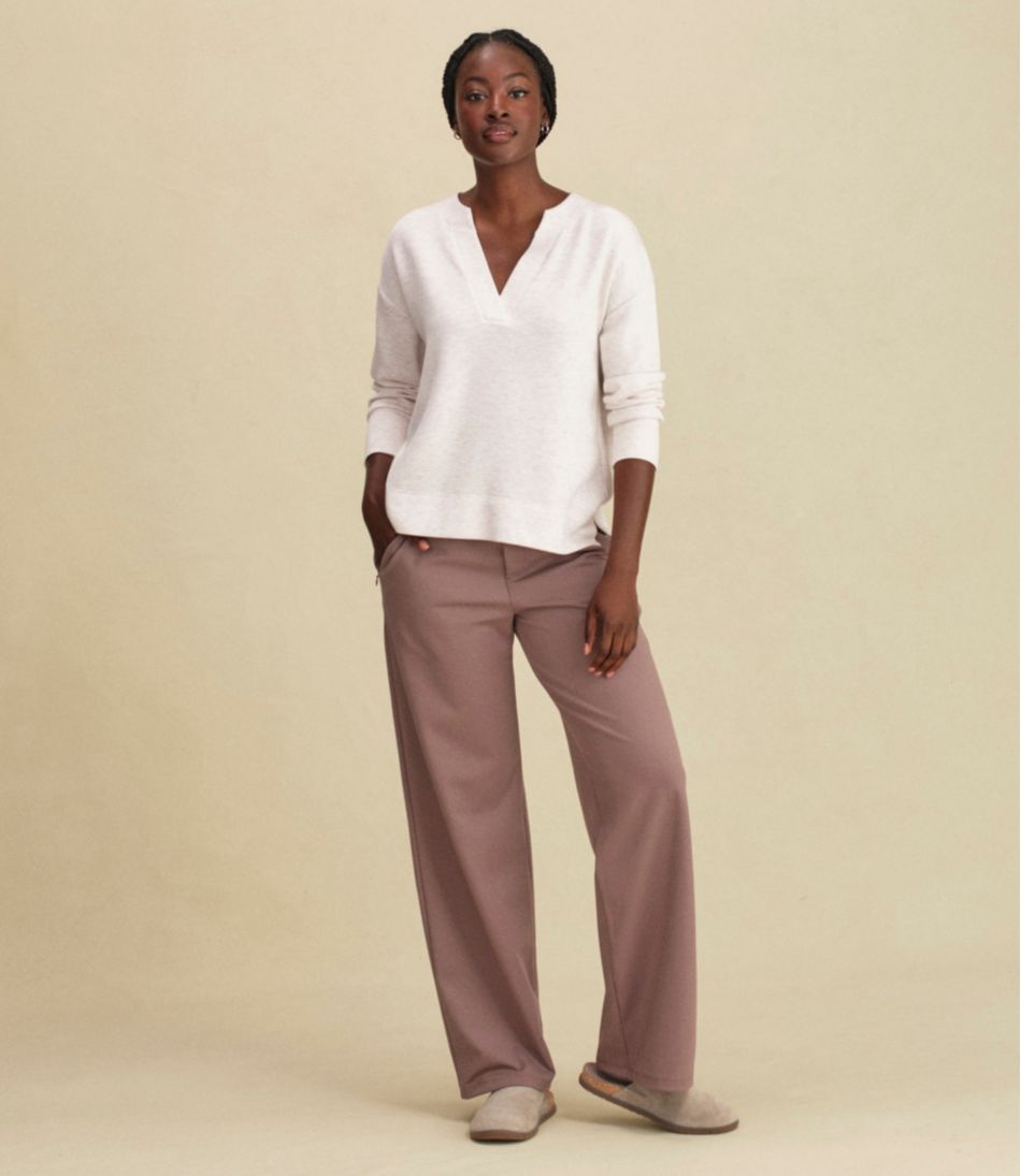 Women's Go-Anywhere Pants, High-Rise Wide-Leg | L.L.Bean