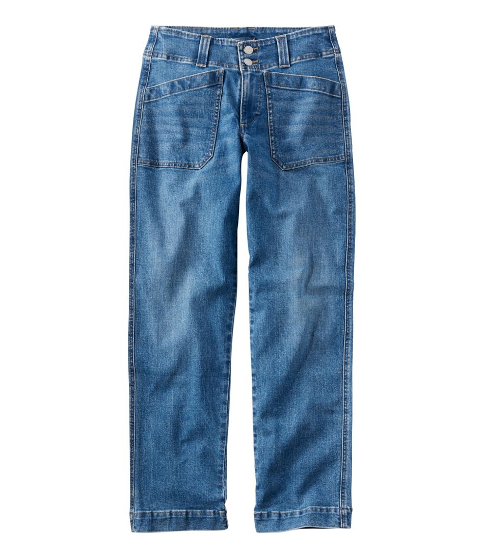 Women's 1912 Field Denim Pants, Mid-Rise Ankle Utility | L.L.Bean