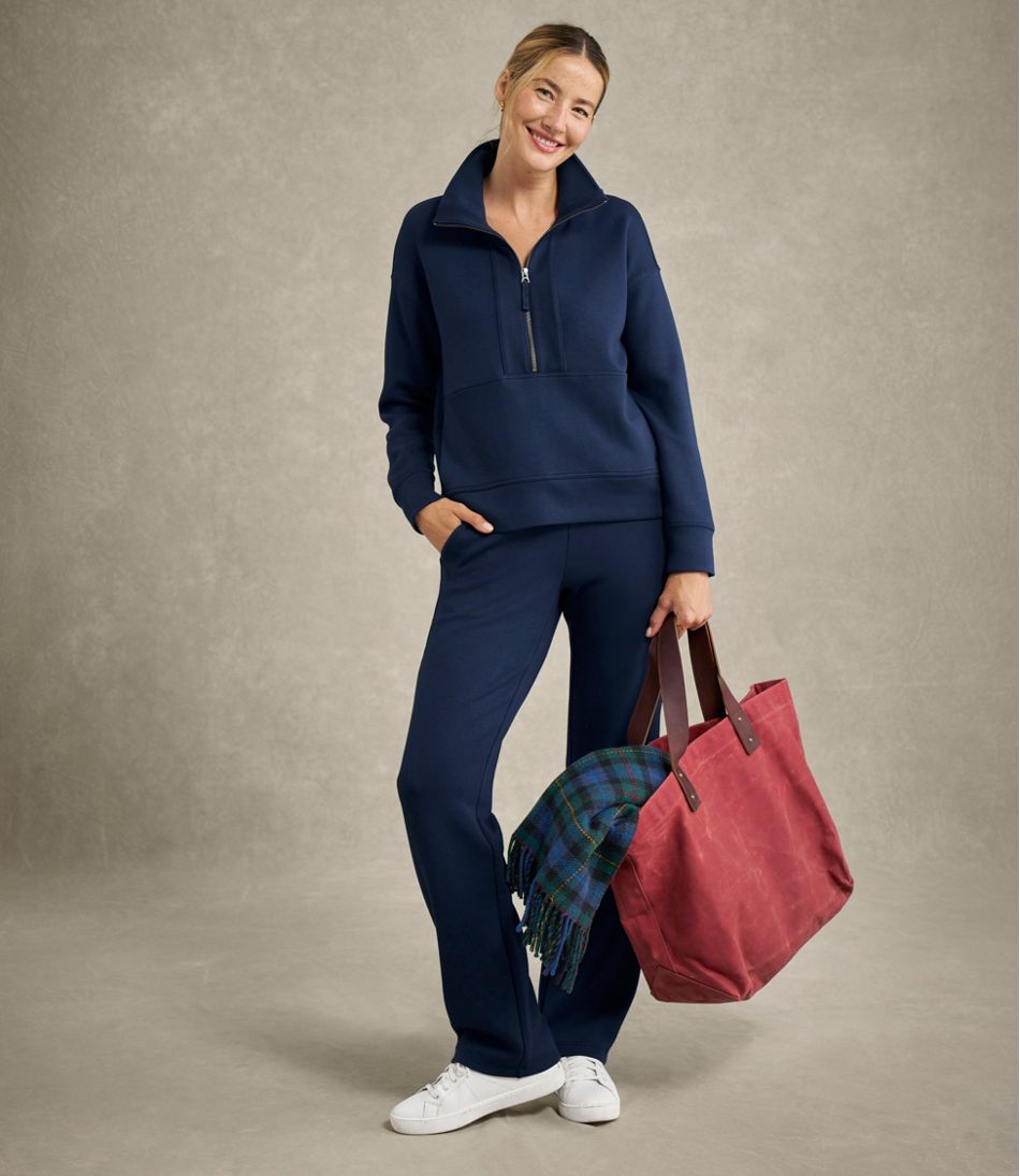 Women's CloudSoft Pants, Mid-Rise Straight-Leg | L.L.Bean