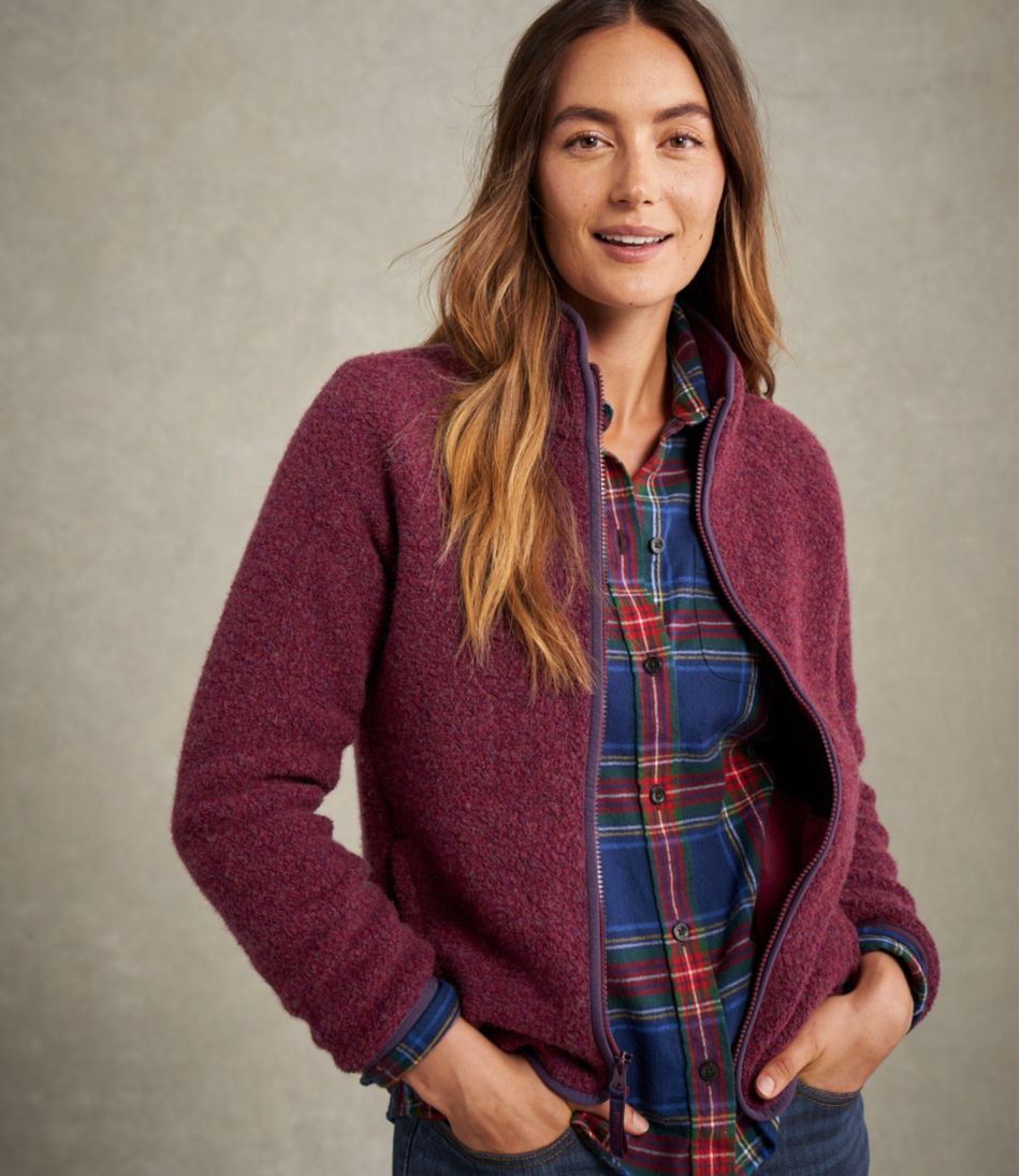 Women's All Season Wool Fleece Full-Zip Jacket | L.L.Bean