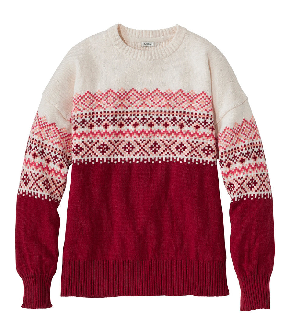 Rustic Red Fair Isle,X-Small