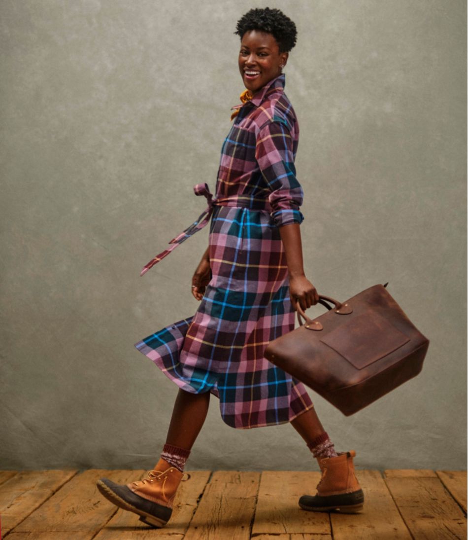Women's Signature Camp Flannel Midi Dress | L.L.Bean