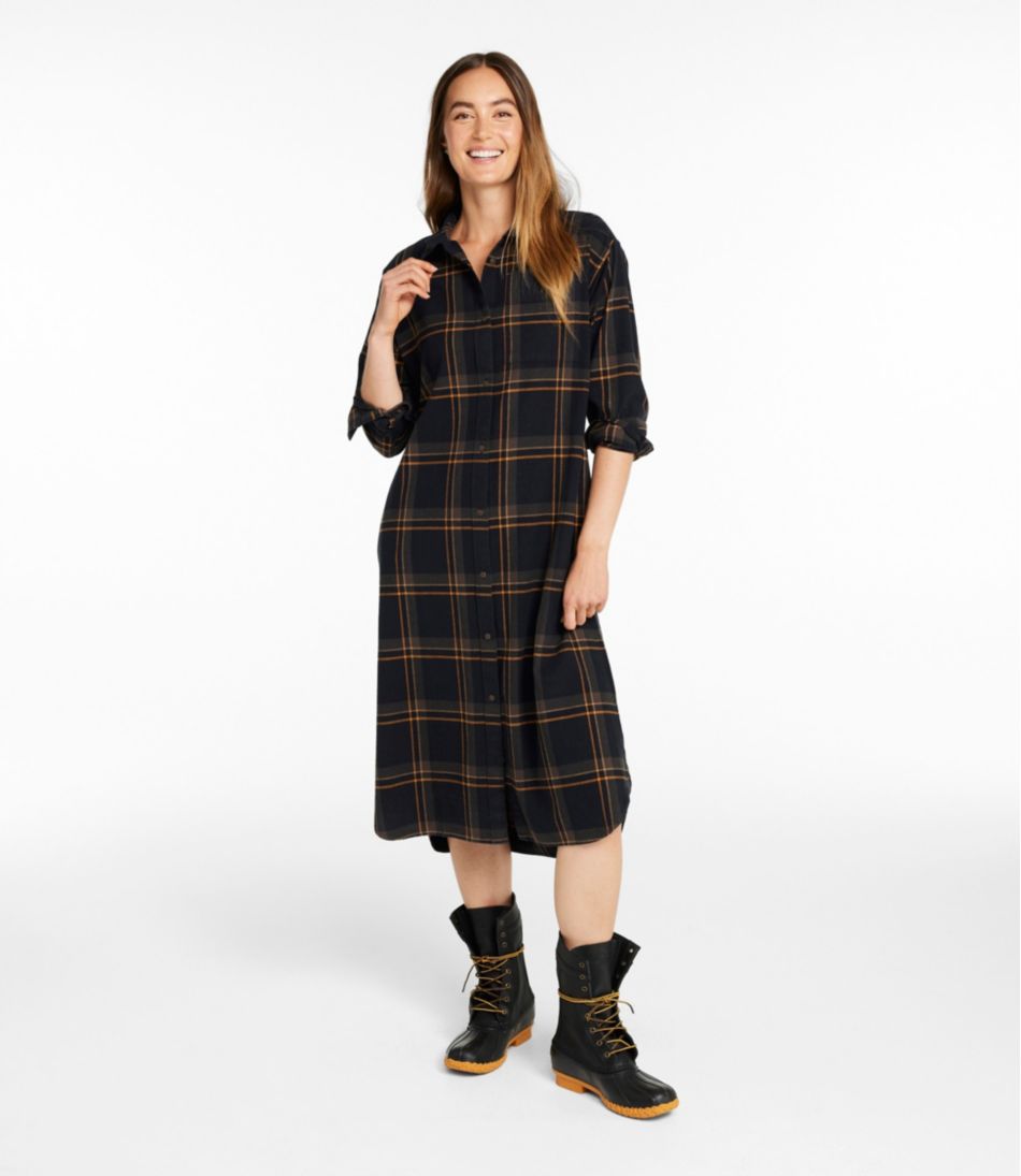 Women's Signature Camp Flannel Midi Dress | L.L.Bean
