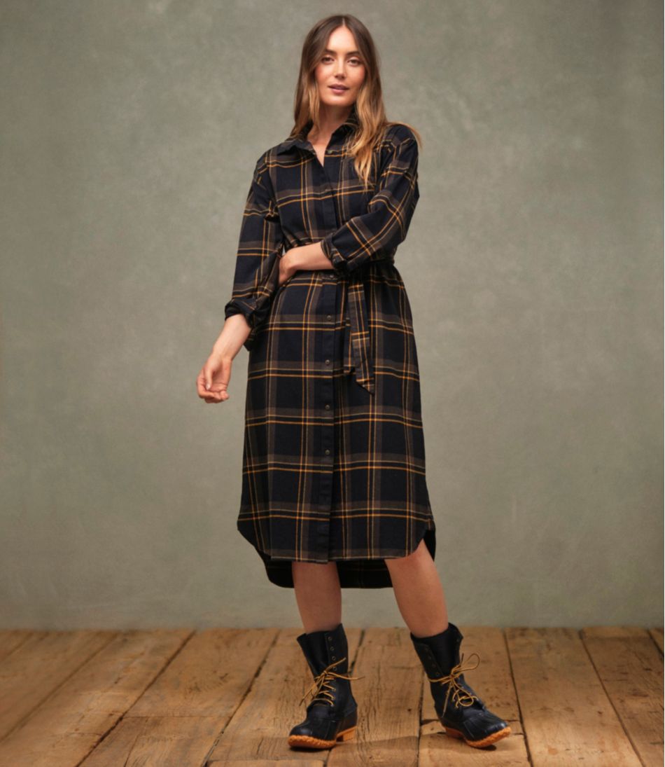 Women's Signature Camp Flannel Midi Dress | L.L.Bean