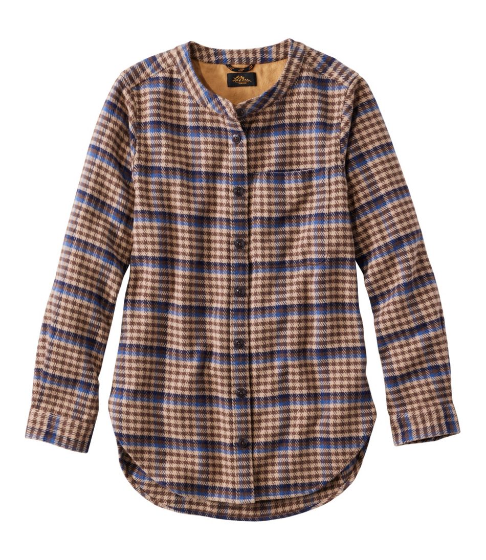 Women's Signature 1933 Collarless Chamois Tunic, Plaid | L.L.Bean
