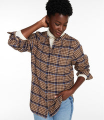 Women's Signature 1933 Collarless Chamois Tunic, Plaid | L.L.Bean