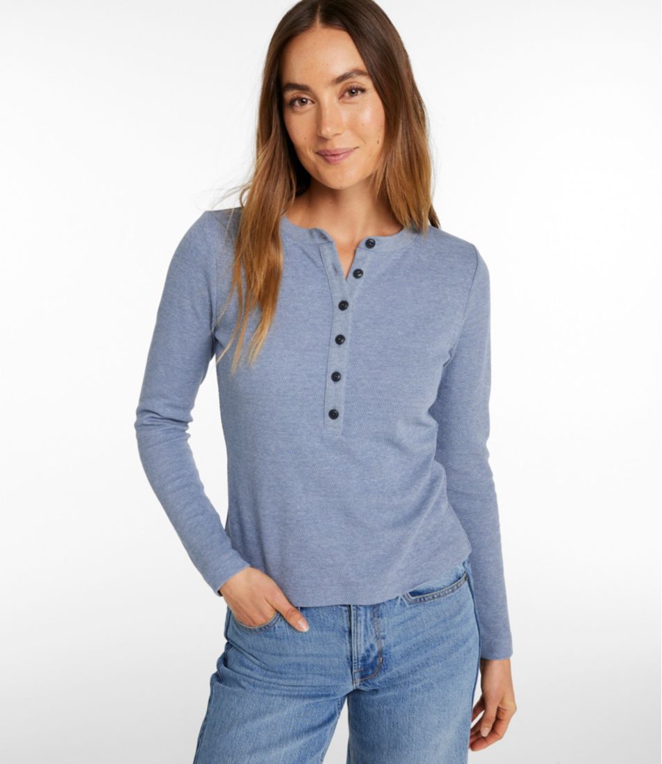 Women's Signature Premium Thermal Tops, Long-Sleeve Henley Shirt | L.L.Bean