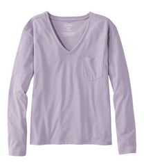 Women's Vista Camp V-Neck Pocket Tee, Long-Sleeve | L.L.Bean