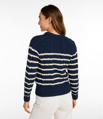 Women's Signature Cotton Fisherman Sweater, Crewneck Stripe | L.L.Bean