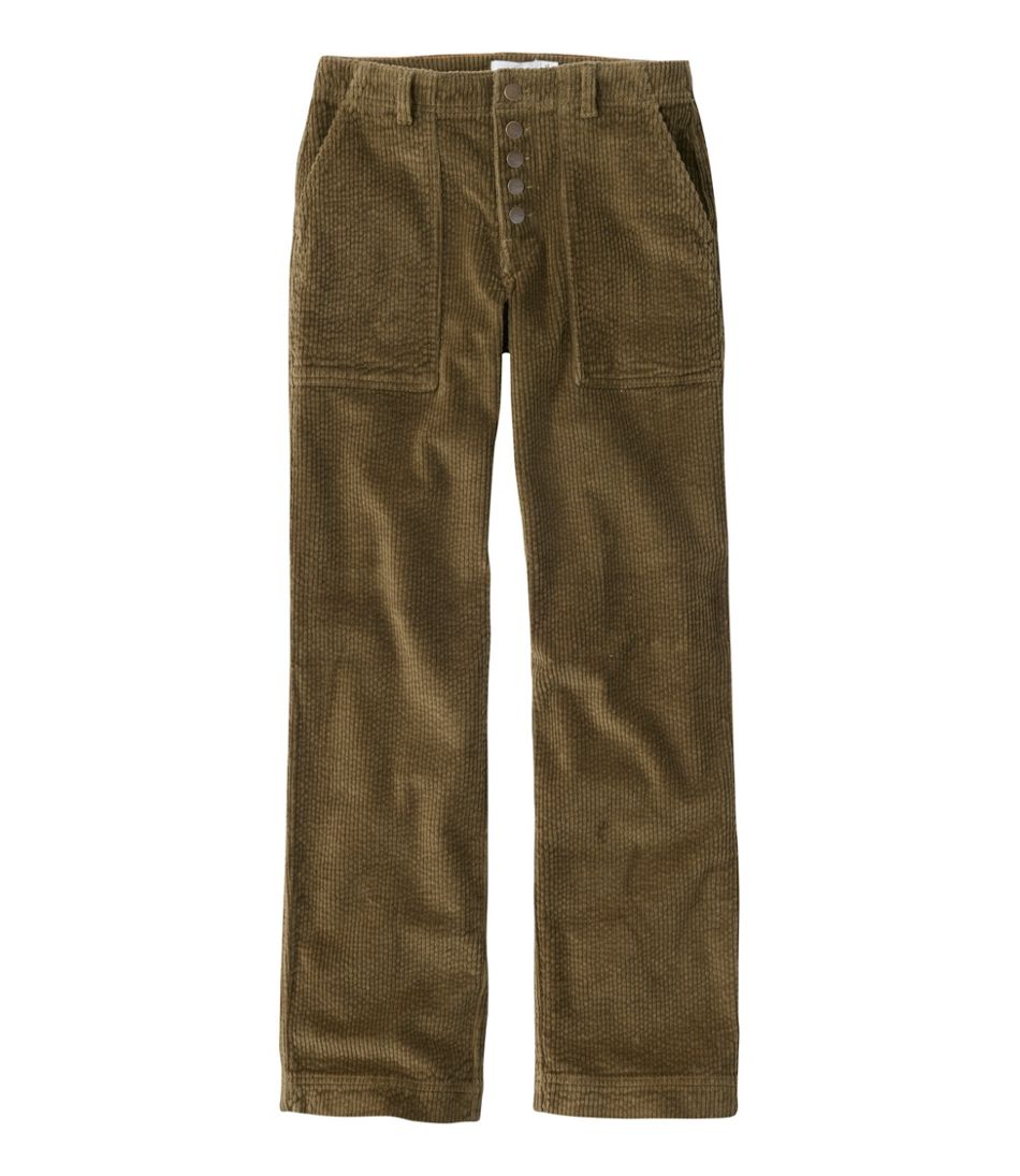 Women's Signature Utility Corduroy Pants, Mid-Rise Straight-Leg | L.L.Bean