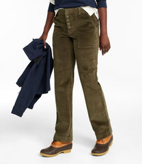 Women's Signature Utility Corduroy Pants, Mid-Rise Straight-Leg | L.L.Bean