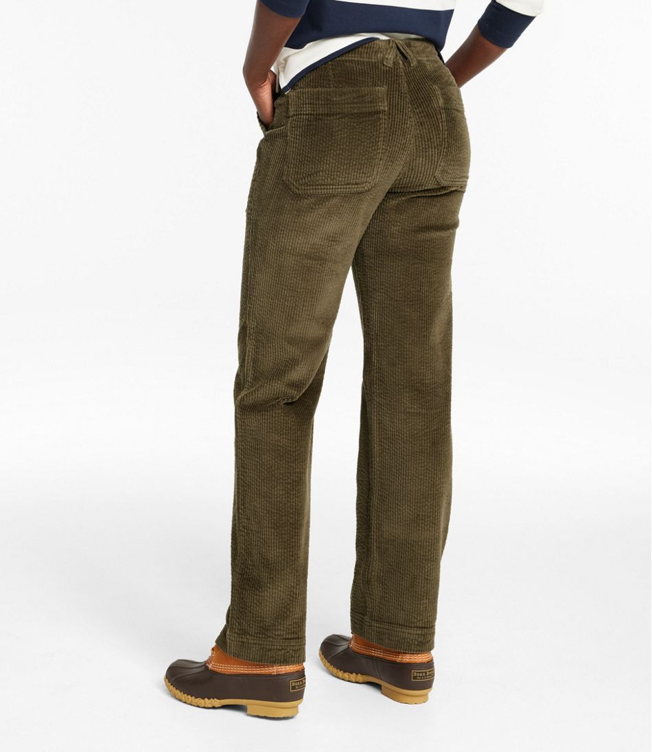 Women's Signature Utility Corduroy Pants, Mid-Rise Straight-Leg | L.L.Bean