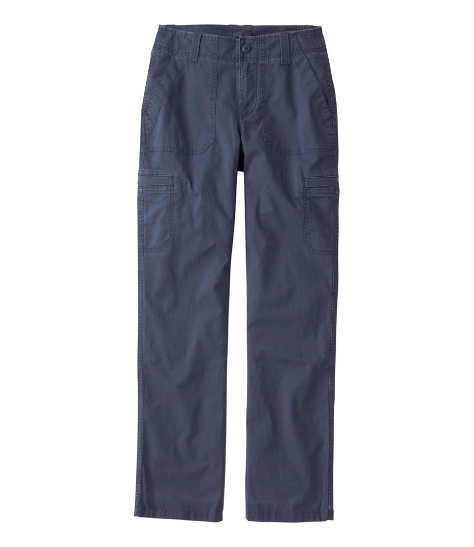 Women's 207 Vintage Cotton Canvas Pants, Mid-Rise Straight-Leg Cargo Lined | L.L.Bean