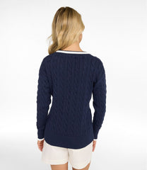 Women's The Original Double L® Sweater, Cable V-Neck | L.L.Bean