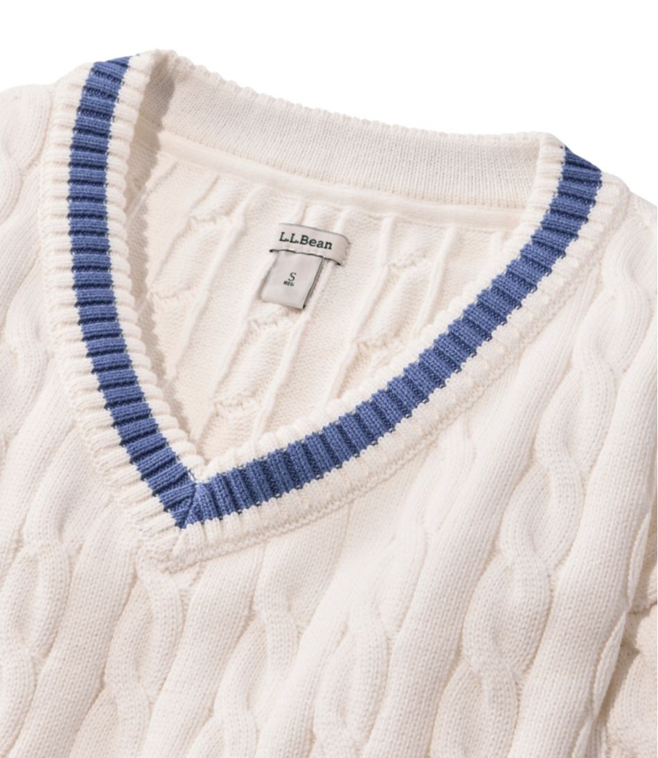 Women's The Original Double L® Sweater, Cable V-Neck | L.L.Bean