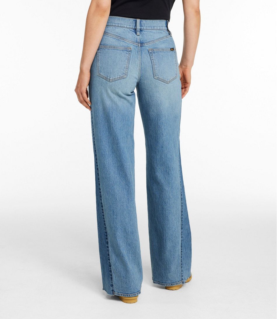 Women's Signature 1912 Premium Jeans, High-Rise Relaxed Wide-Leg | L.L.Bean