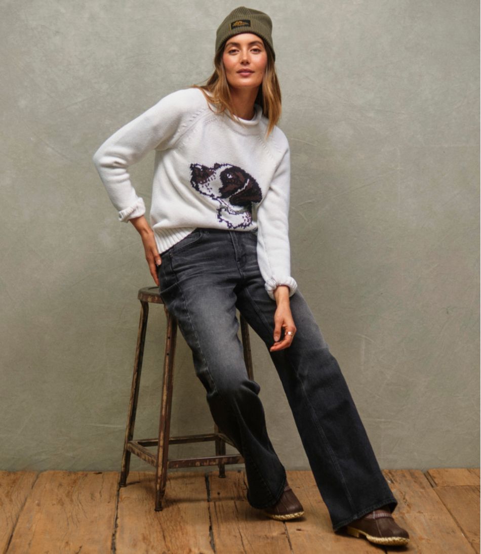 Women's Signature 1912 Premium Jeans, High-Rise Relaxed Wide-Leg | L.L.Bean