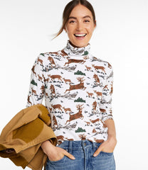 Women's Signature Lightweight Cotton Turtleneck, Novelty | L.L.Bean