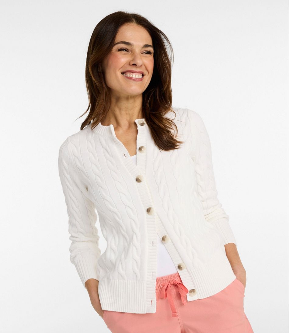 Women's The Original Double L® Sweater, Cable Cardigan | L.L.Bean