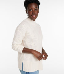 Women's Signature Premium Cashmere Cable Sweaters, Mockneck | L.L.Bean