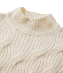 Women's Signature Premium Cashmere Cable Sweaters, Mockneck | L.L.Bean