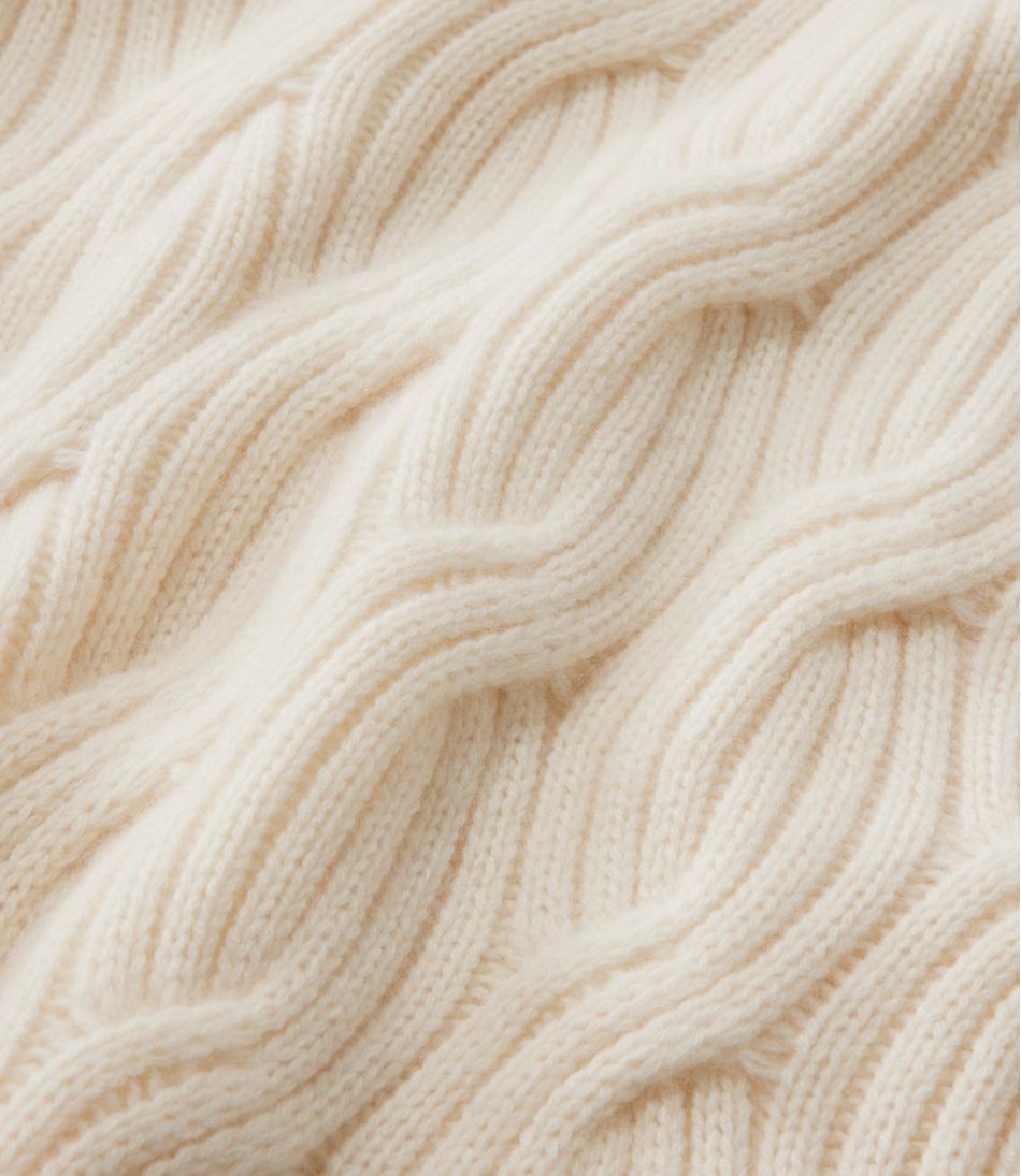Women's Signature Premium Cashmere Cable Sweaters, Mockneck | L.L.Bean
