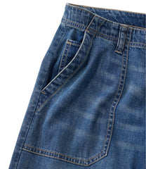 Women's Signature Utility Jeans, Mid-Rise Wide-Leg Ankle | L.L.Bean