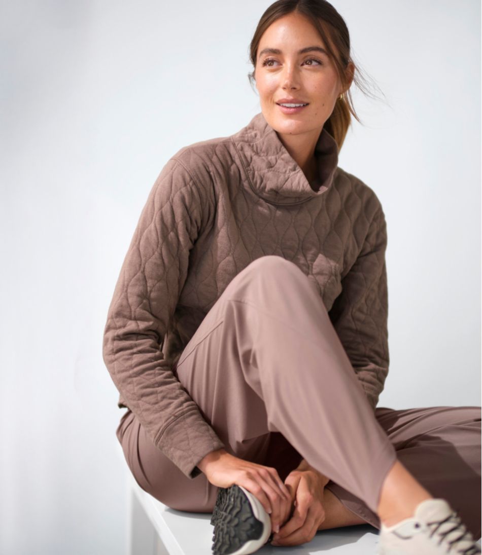 Women's VentureSoft Quilted Funnelneck Pullover | L.L.Bean