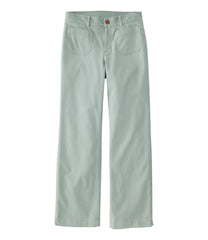 Women's Comfort Stretch Patch Pocket Pants, Mid-Rise Wide Straight-Leg Chino | L.L.Bean