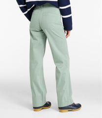 Women's Comfort Stretch Patch Pocket Pants, Mid-Rise Wide Straight-Leg Chino | L.L.Bean