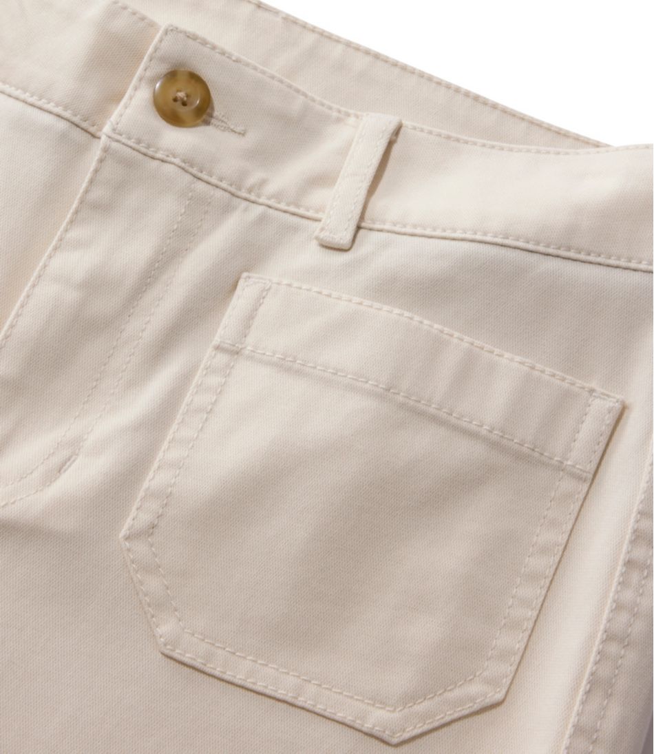 Women's Comfort Stretch Patch Pocket Pants, Mid-Rise Wide Straight-Leg Chino | L.L.Bean