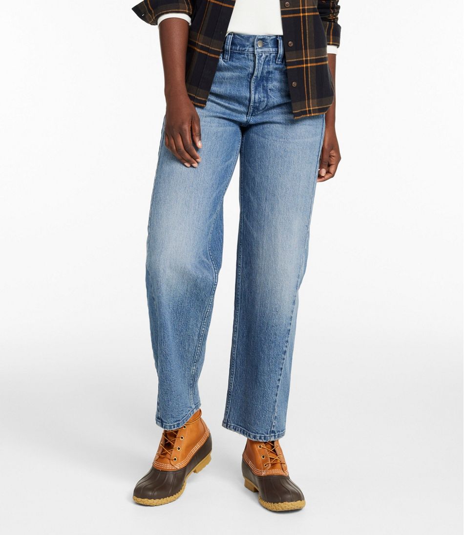 Women's Signature 1912 Premium Jeans, High-Rise Barrel Ankle | L.L.Bean