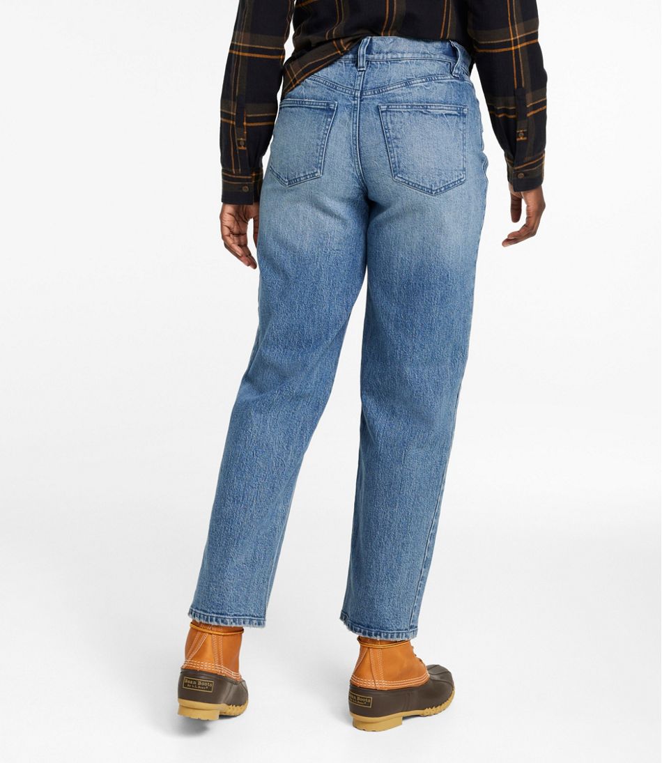 Women's Signature 1912 Premium Jeans, High-Rise Barrel Ankle | L.L.Bean