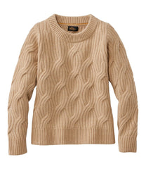 Women's Signature Premium Cashmere Cable Sweater, Crewneck | L.L.Bean