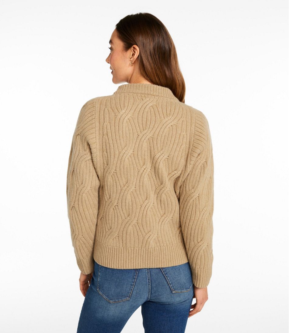 Women's Signature Premium Cashmere Cable Sweater, Crewneck | L.L.Bean