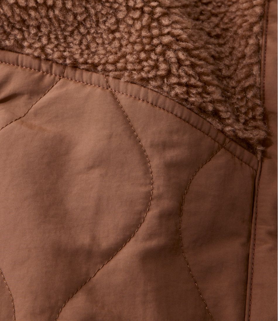Women's Bean's Mixed Media Sherpa Fleece Jacket | L.L.Bean