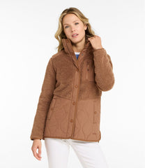 Women's Bean's Mixed Media Sherpa Fleece Jacket | L.L.Bean