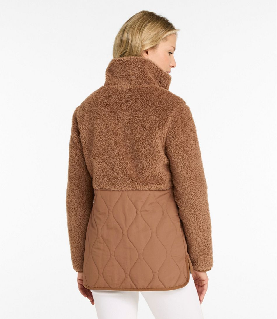 Women's Bean's Mixed Media Sherpa Fleece Jacket | L.L.Bean