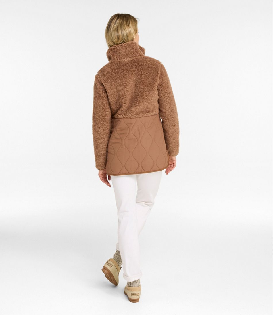 Women's Bean's Mixed Media Sherpa Fleece Jacket | L.L.Bean