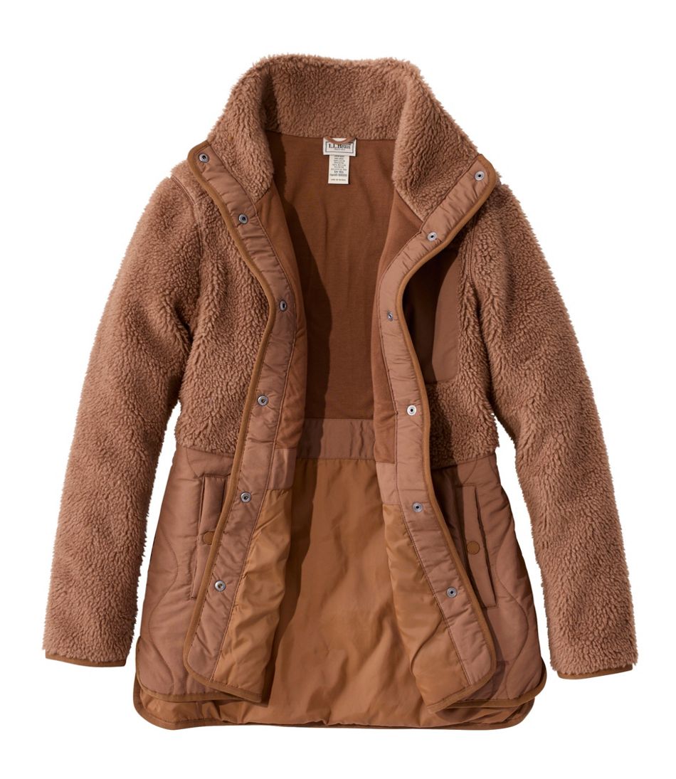 Women's Bean's Mixed Media Sherpa Fleece Jacket | L.L.Bean