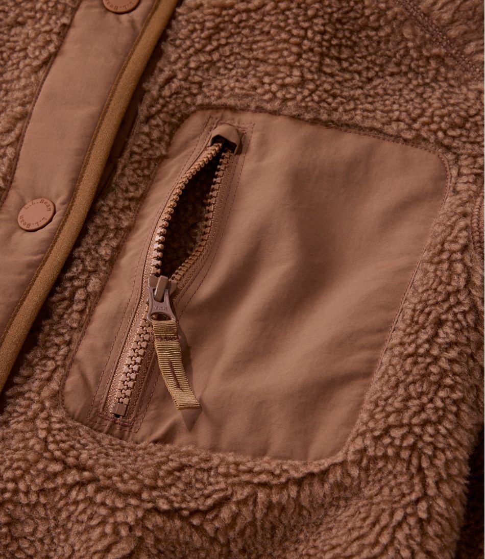 Women's Bean's Mixed Media Sherpa Fleece Jacket | L.L.Bean