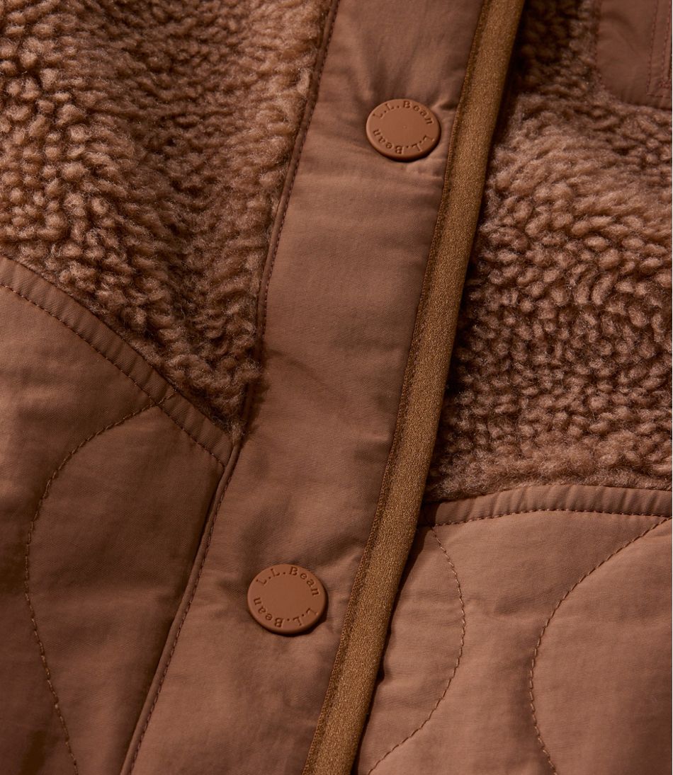 Women's Bean's Mixed Media Sherpa Fleece Jacket | L.L.Bean