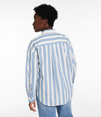 Women's Signature Premium Essential Poplin Shirt, Long-Sleeve Novelty Stripe | L.L.Bean