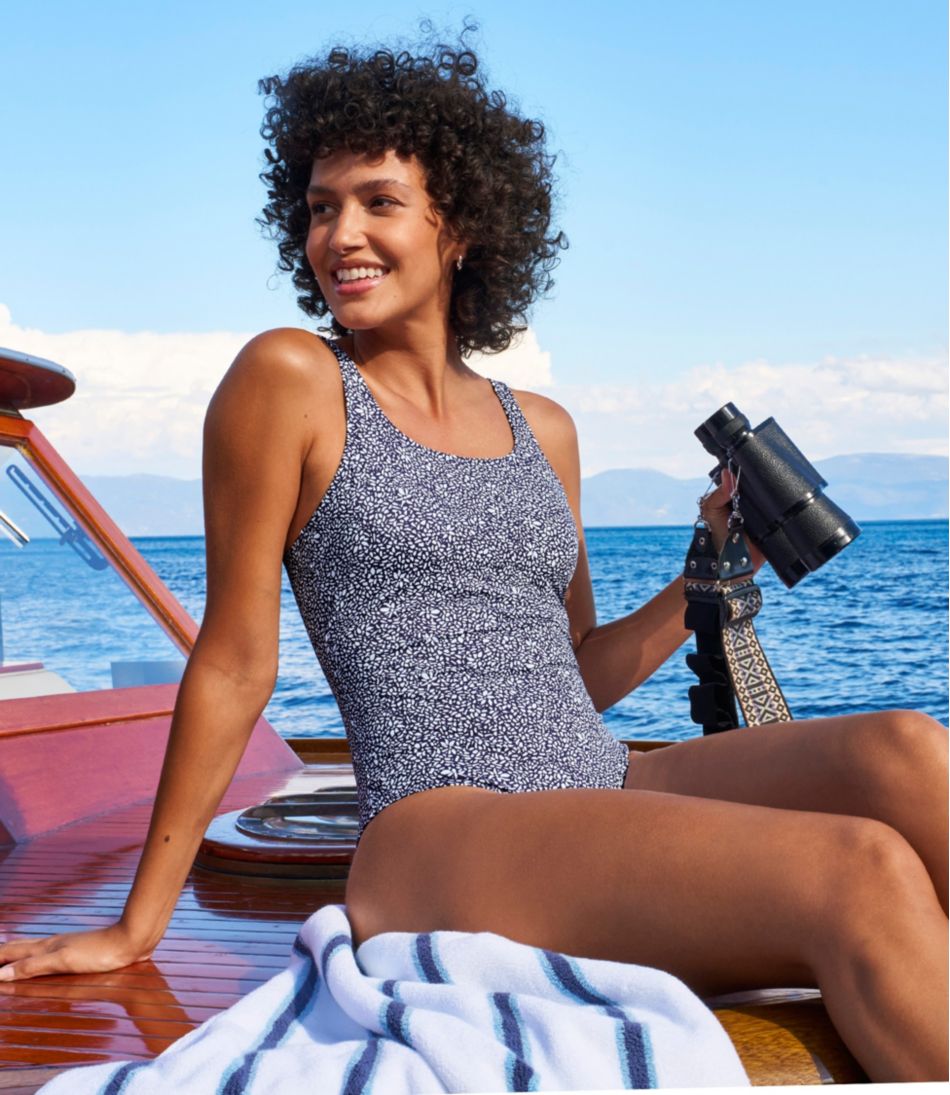 Women's Coastal Essential Scoop Tanksuit, Print | L.L.Bean